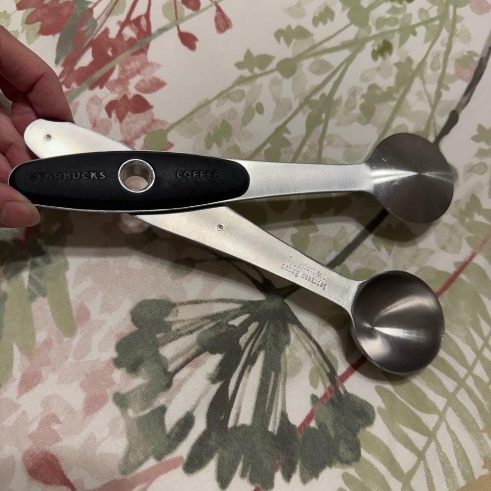 Starbucks Black and Silver Espresso Measuring Scoop - Picture 1 of 5